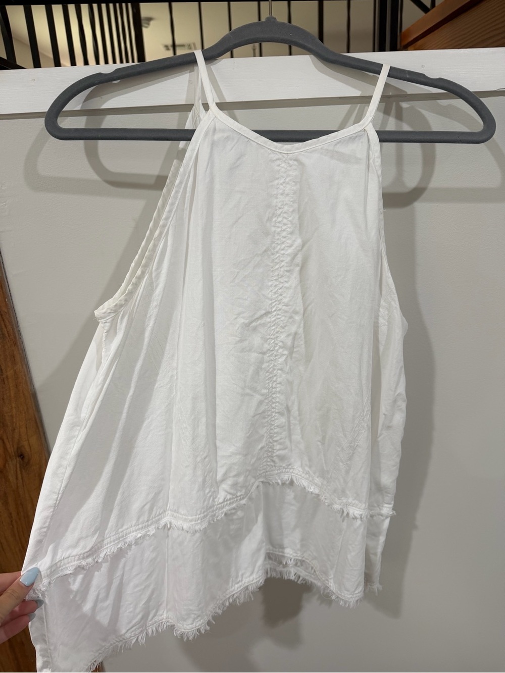 Chelsea & Violet White Tie-Strap Top